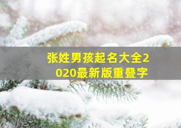 张姓男孩起名大全2020最新版重叠字