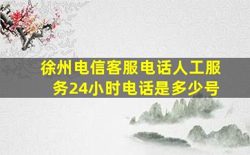 徐州电信客服电话人工服务24小时电话是多少号