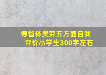 德智体美劳五方面自我评价小学生300字左右