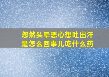 忽然头晕恶心想吐出汗是怎么回事儿吃什么药