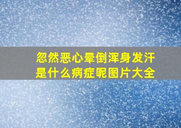 忽然恶心晕倒浑身发汗是什么病症呢图片大全