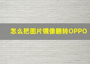 怎么把图片镜像翻转OPPO