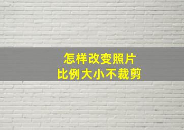 怎样改变照片比例大小不裁剪