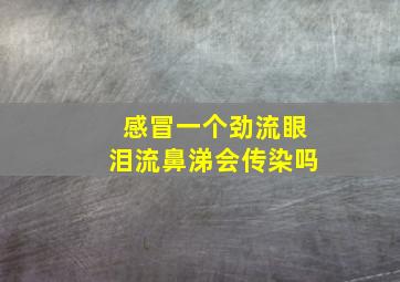 感冒一个劲流眼泪流鼻涕会传染吗