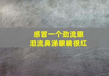 感冒一个劲流眼泪流鼻涕眼睛很红