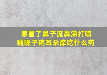 感冒了鼻子流鼻涕打喷嚏嗓子疼耳朵痒吃什么药