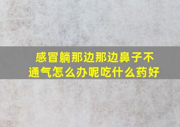 感冒躺那边那边鼻子不通气怎么办呢吃什么药好