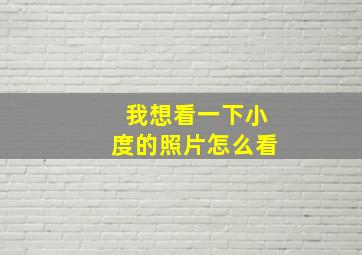 我想看一下小度的照片怎么看