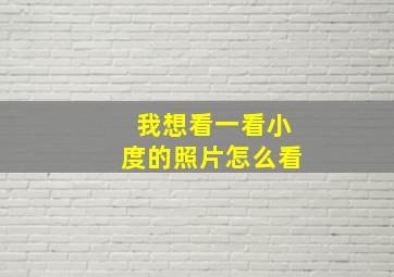 我想看一看小度的照片怎么看