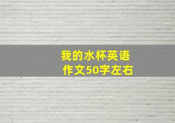 我的水杯英语作文50字左右