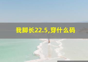 我脚长22.5,穿什么码