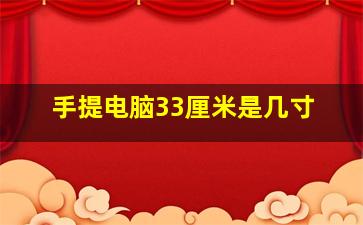 手提电脑33厘米是几寸