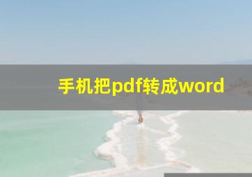 手机把pdf转成word