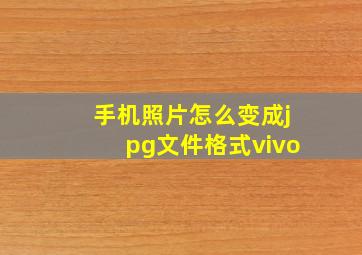 手机照片怎么变成jpg文件格式vivo