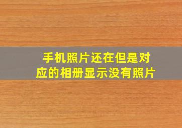 手机照片还在但是对应的相册显示没有照片