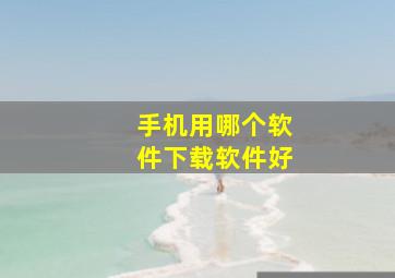 手机用哪个软件下载软件好