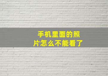 手机里面的照片怎么不能看了