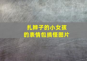 扎辫子的小女孩的表情包搞怪图片