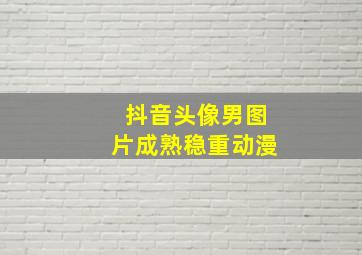 抖音头像男图片成熟稳重动漫