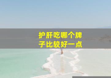 护肝吃哪个牌子比较好一点