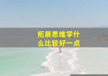 拓展思维学什么比较好一点