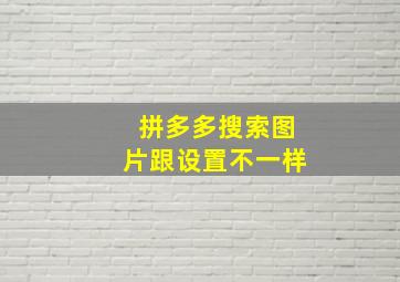 拼多多搜索图片跟设置不一样