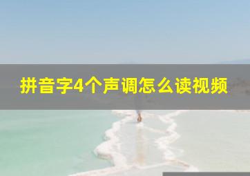 拼音字4个声调怎么读视频