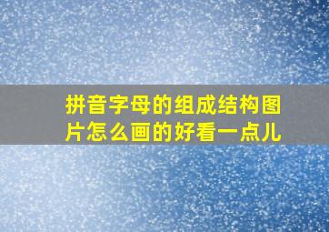 拼音字母的组成结构图片怎么画的好看一点儿