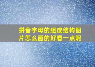 拼音字母的组成结构图片怎么画的好看一点呢