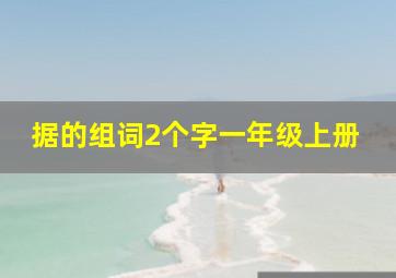 据的组词2个字一年级上册