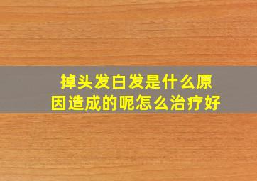 掉头发白发是什么原因造成的呢怎么治疗好