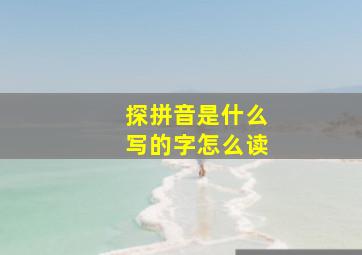 探拼音是什么写的字怎么读