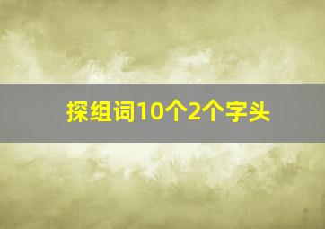 探组词10个2个字头