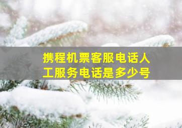 携程机票客服电话人工服务电话是多少号