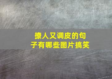 撩人又调皮的句子有哪些图片搞笑