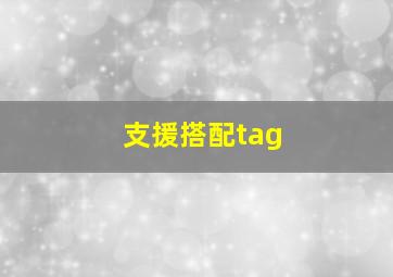 支援搭配tag