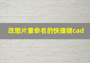 改图片重命名的快捷键cad