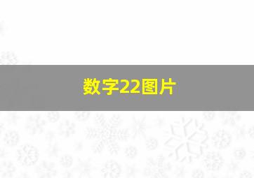 数字22图片