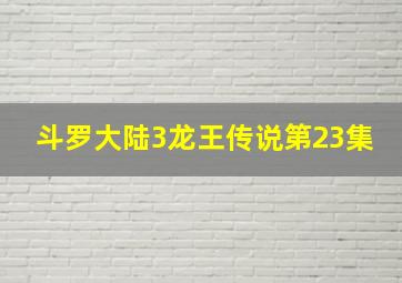 斗罗大陆3龙王传说第23集