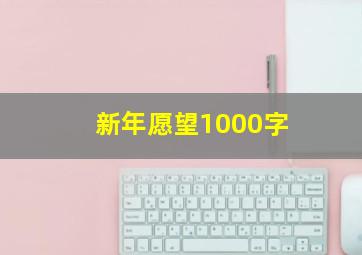 新年愿望1000字