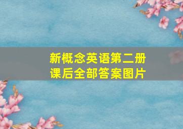 新概念英语第二册课后全部答案图片