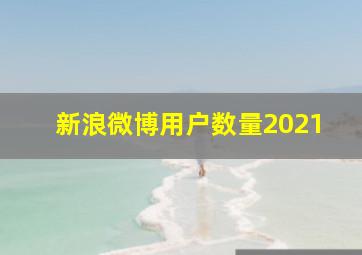 新浪微博用户数量2021