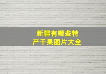 新疆有哪些特产干果图片大全