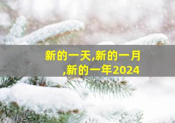 新的一天,新的一月,新的一年2024