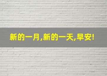 新的一月,新的一天,早安!