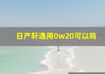 日产轩逸用0w20可以吗