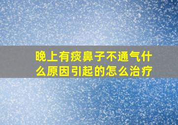 晚上有痰鼻子不通气什么原因引起的怎么治疗