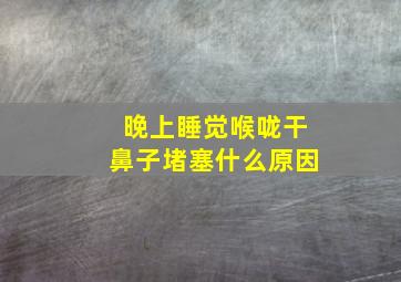 晚上睡觉喉咙干鼻子堵塞什么原因