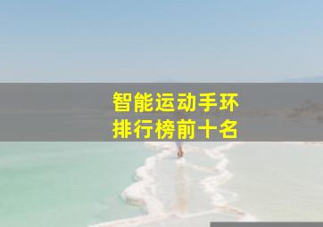 智能运动手环排行榜前十名