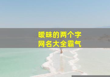 暧昧的两个字网名大全霸气